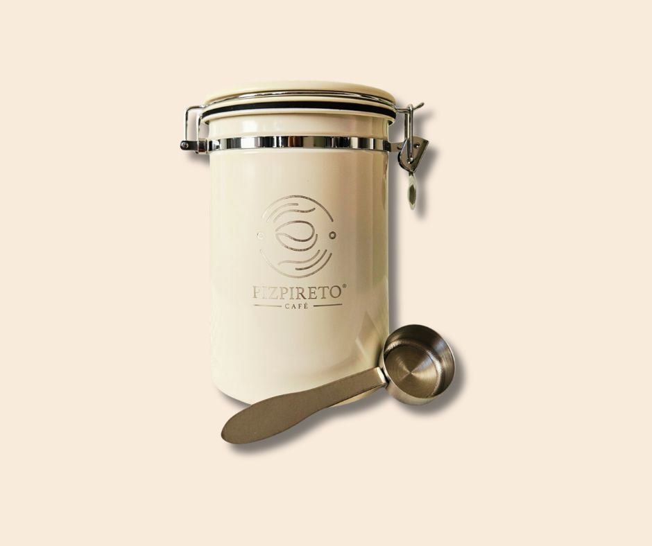 Coffee storage tin